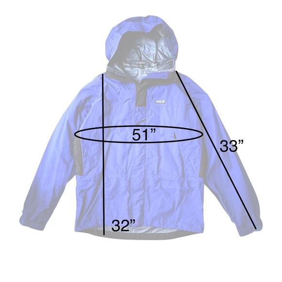 Vintage 2000 Patagonia Rain Snow Hooded Shell Jacket Men’s Size M, Blue, 83505 - Picture 15 of 15